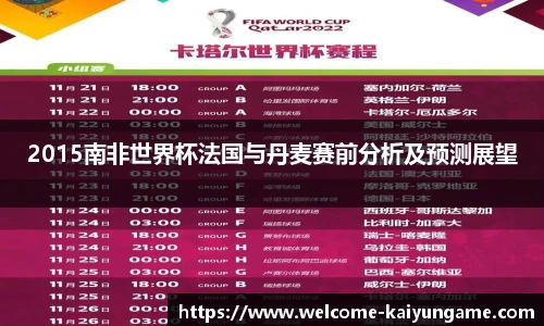 2015南非世界杯法国与丹麦赛前分析及预测展望